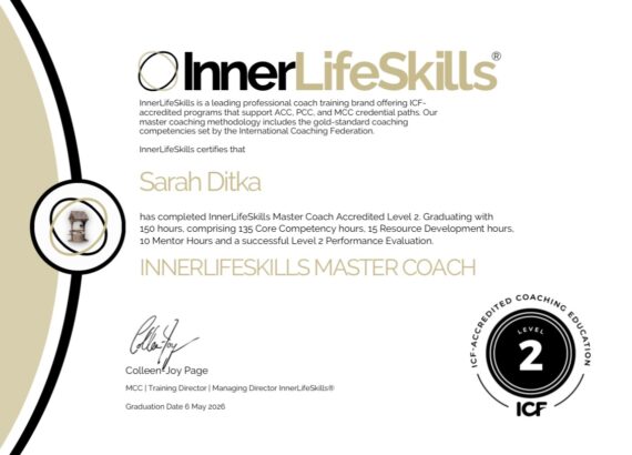 Master Coach certificate