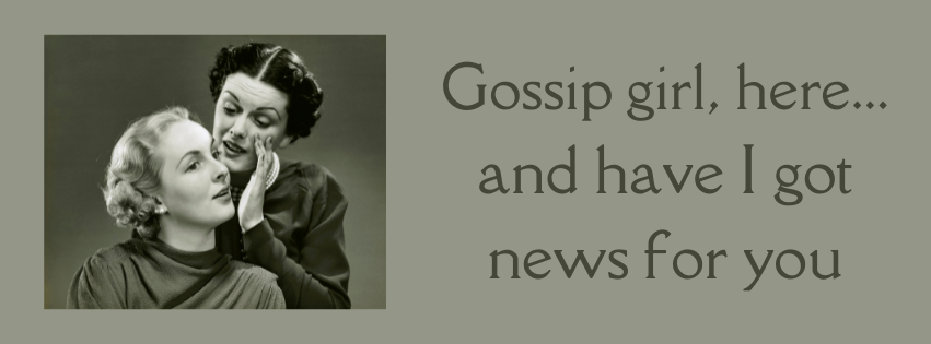 vintage image of women whispering gossip